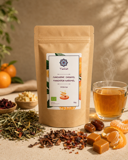 Thé blanc - Crème Mandarine - Caramel