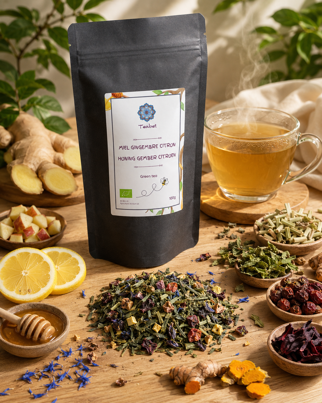 Sencha - Miel - Gingembre - Citron