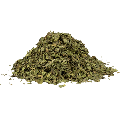 Organic cut green mint